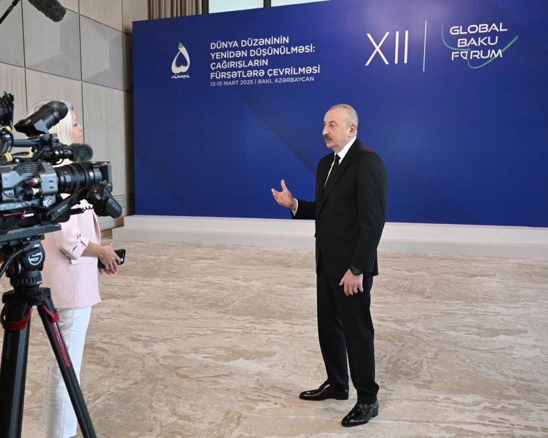 President Ilham Aliyev was interviewed by Euronews TV channel [PHOTOS/VIDEO]