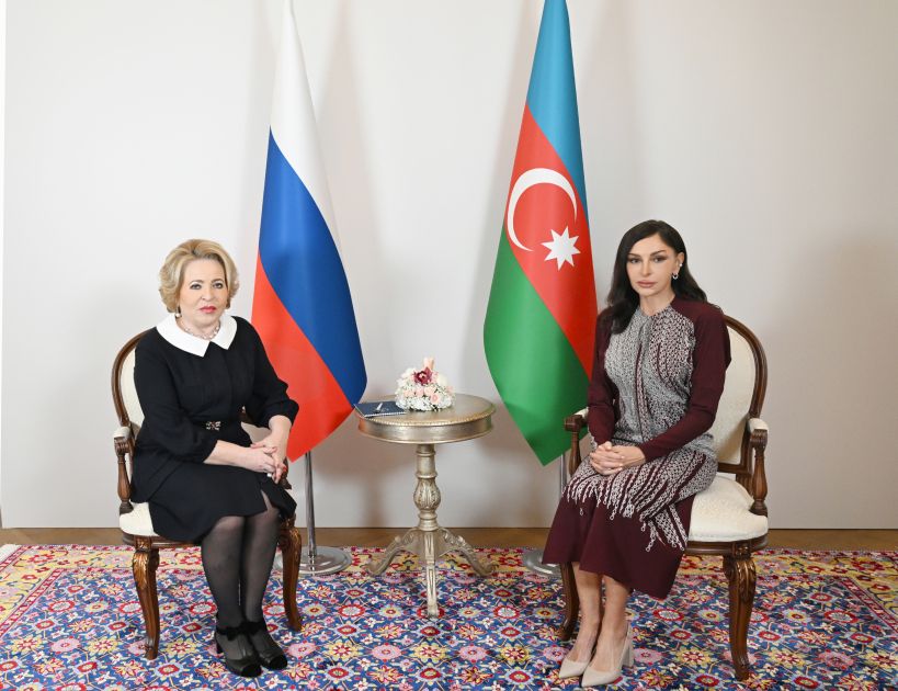 Azerbaijan’s First Vice-President Mehriban Aliyeva met with Chairwoman of Russia’s Federation Council [VIDEO]