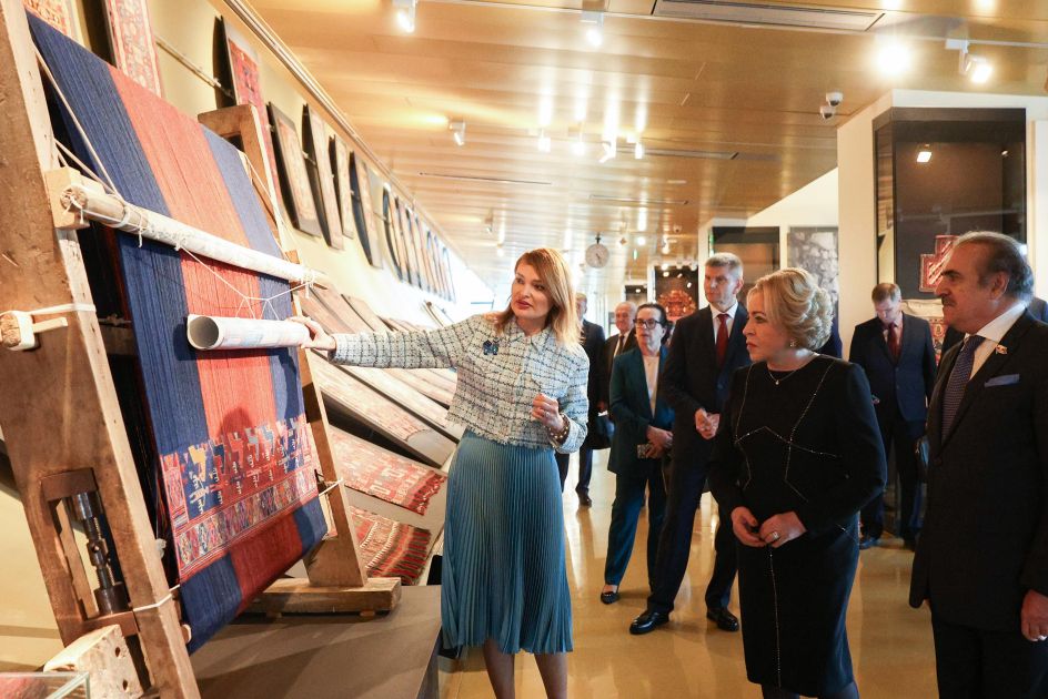 Russia’s Federation Council Chairwoman visits National Carpet Museum in Baku [PHOTOS]