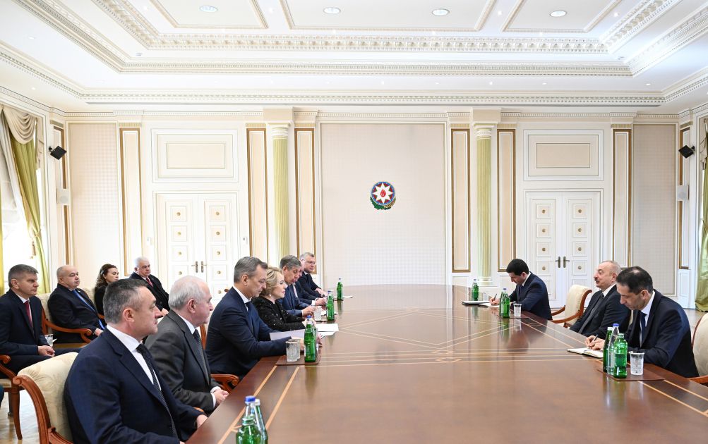 President Ilham Aliyev receives delegation led by Chairwoman of Russia’s Federation Council [PHOTOS]