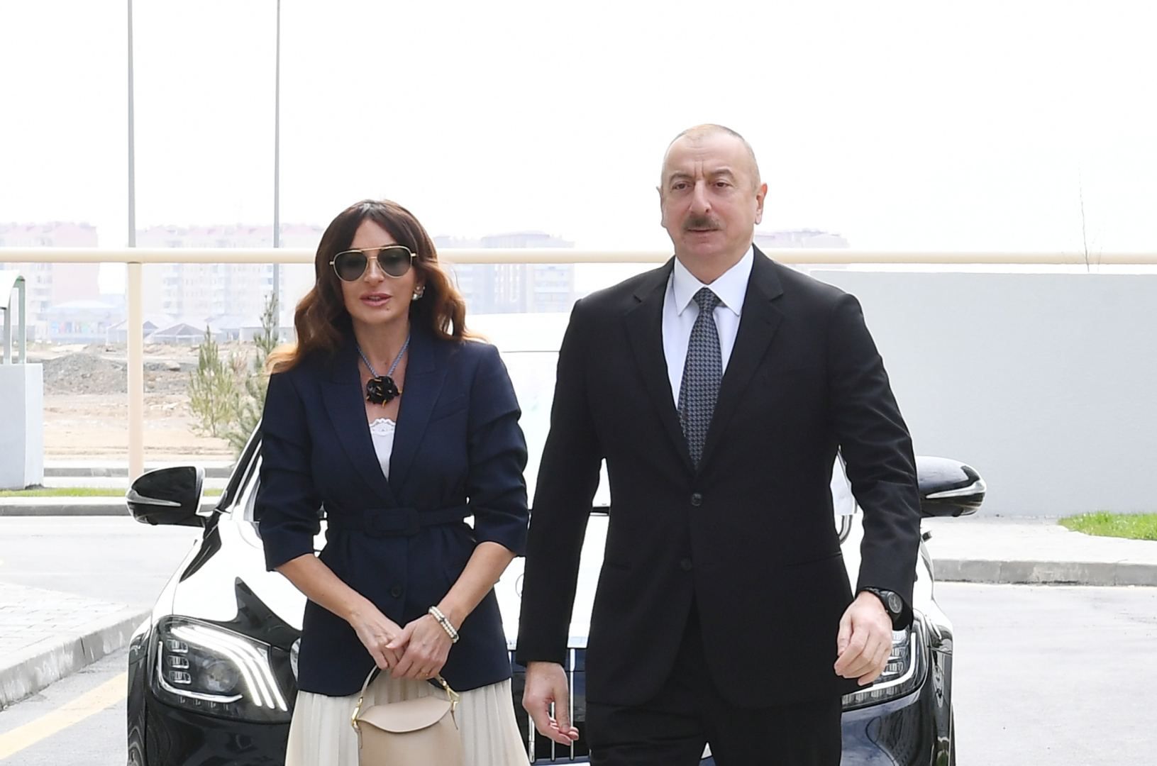 President Ilham Aliyev, First Lady Mehriban Aliyeva attend road opening in Aghdara district