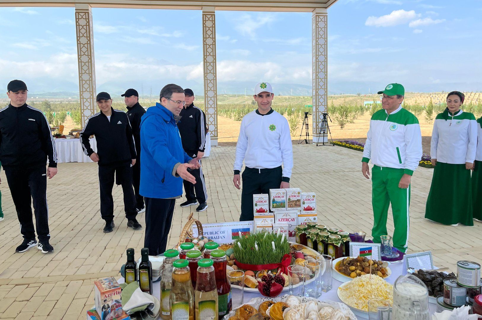 Turkmenistan's president visits Azerbaijani stand at Berzengi sanatorium’s tree-planting event [PHOTOS]