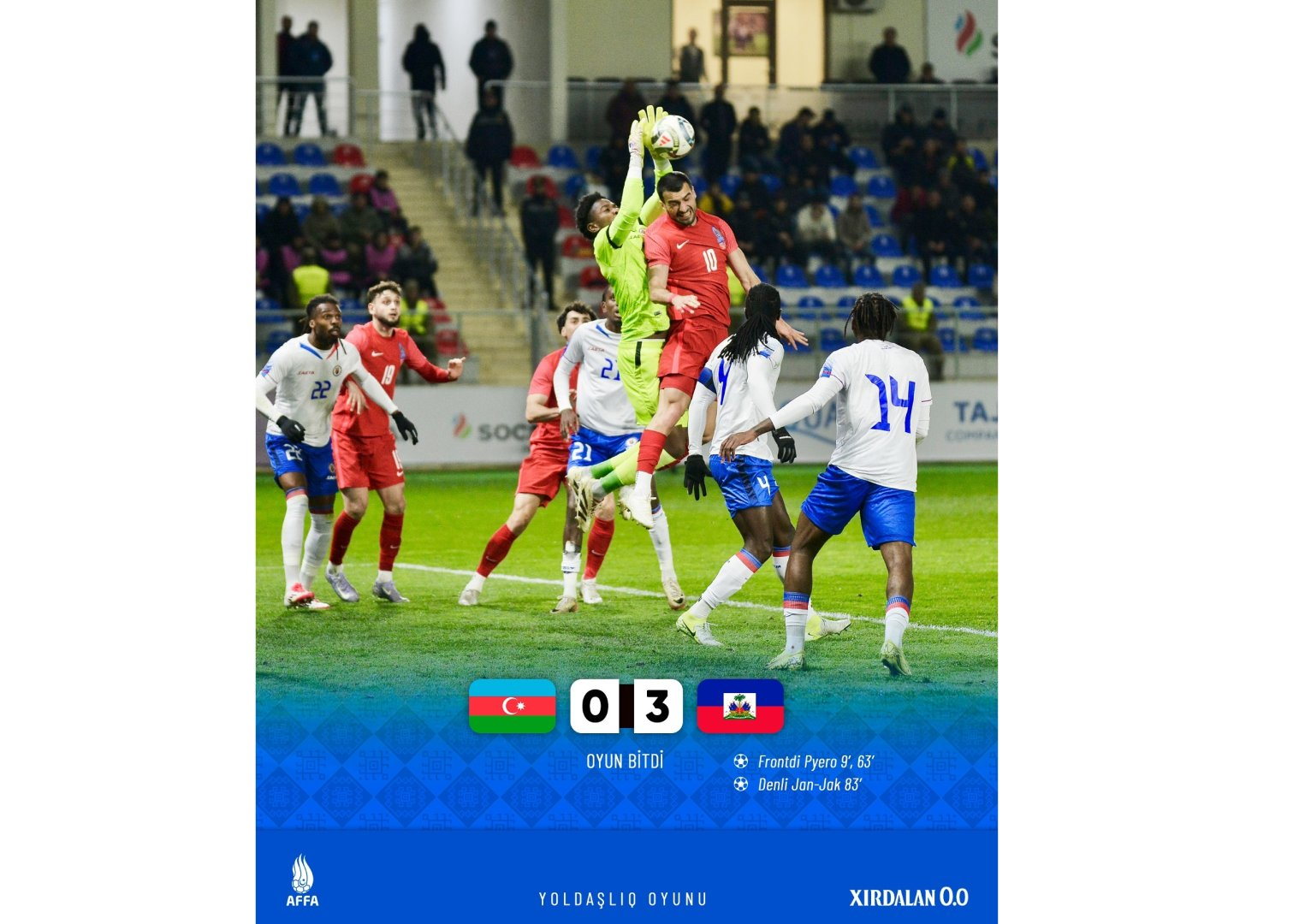 Azerbaijan suffers defeat in friendly match against Haiti