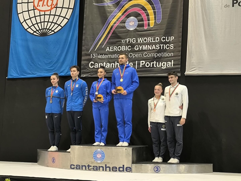 Azerbaijani gymnasts win gold at Aerobic Gymnastics World Cup in Portugal