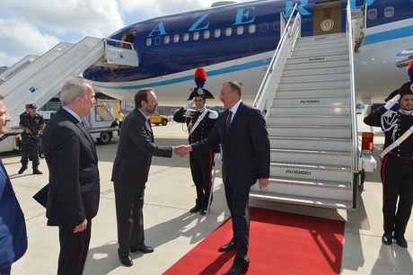 President Aliyev heads to Italy