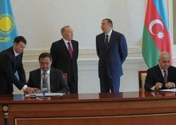 Azerbaijan, Kazakhstan ink eight papers