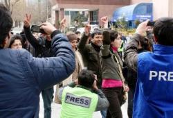 Police break up youths` protest in Baku