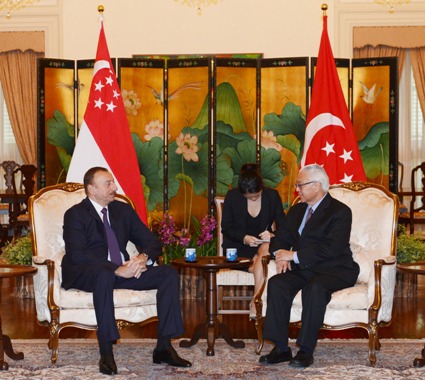 Co-op prospects discussed during Aliyev's first visit to Singapore