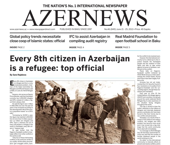 AZERNEWS releases another print issue