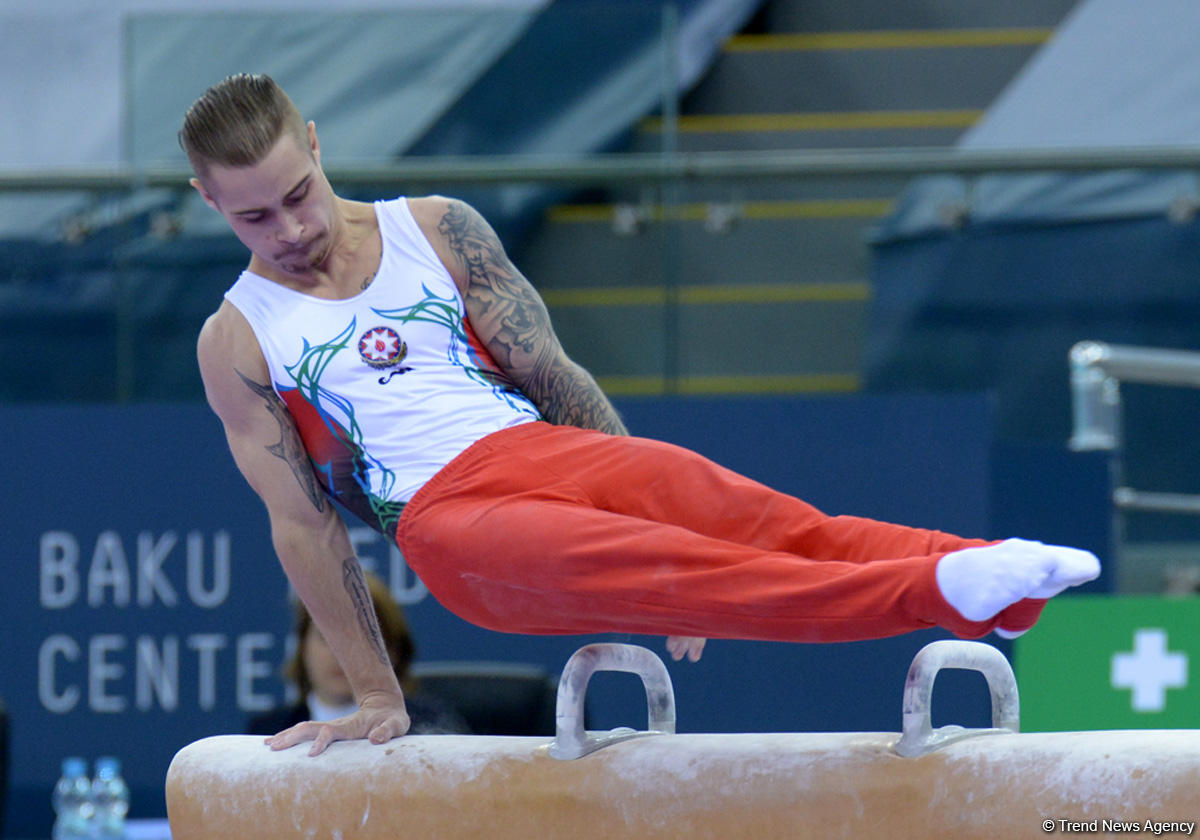 Azerbaijani gymnasts perform at FIG World Challenge Cup