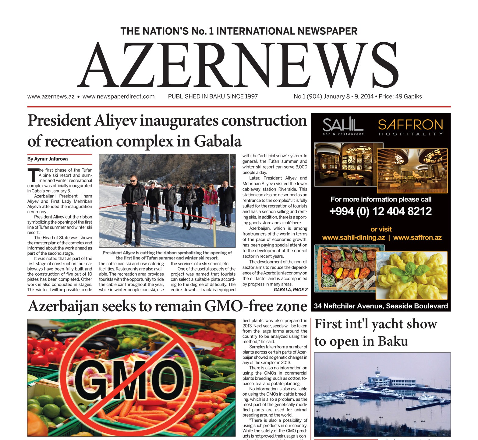 AZERNEWS releases another print issue