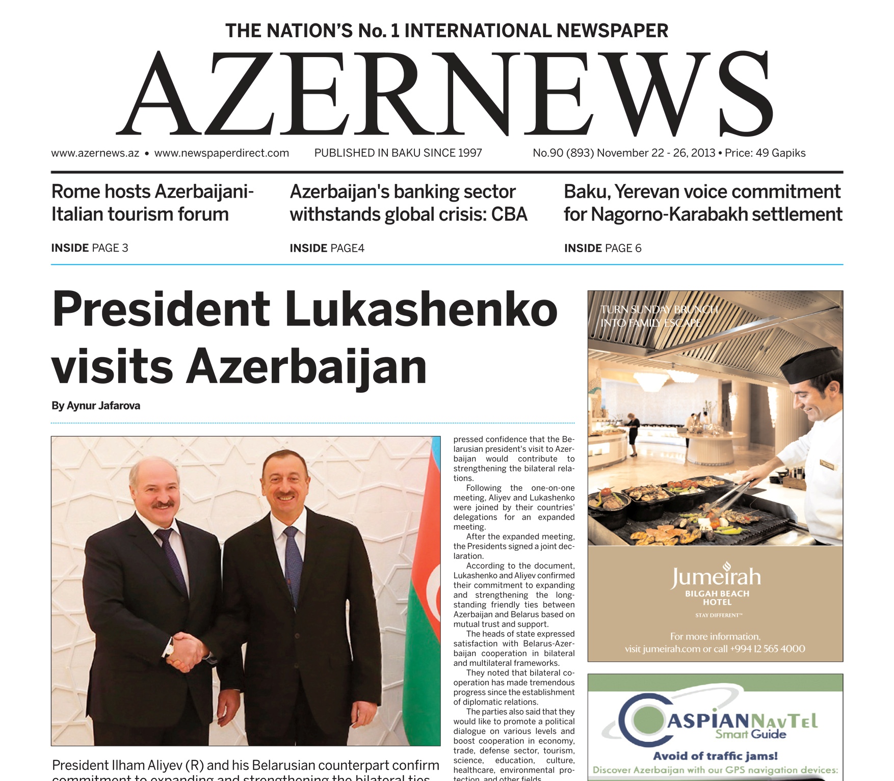 AZERNEWS releases another print issue