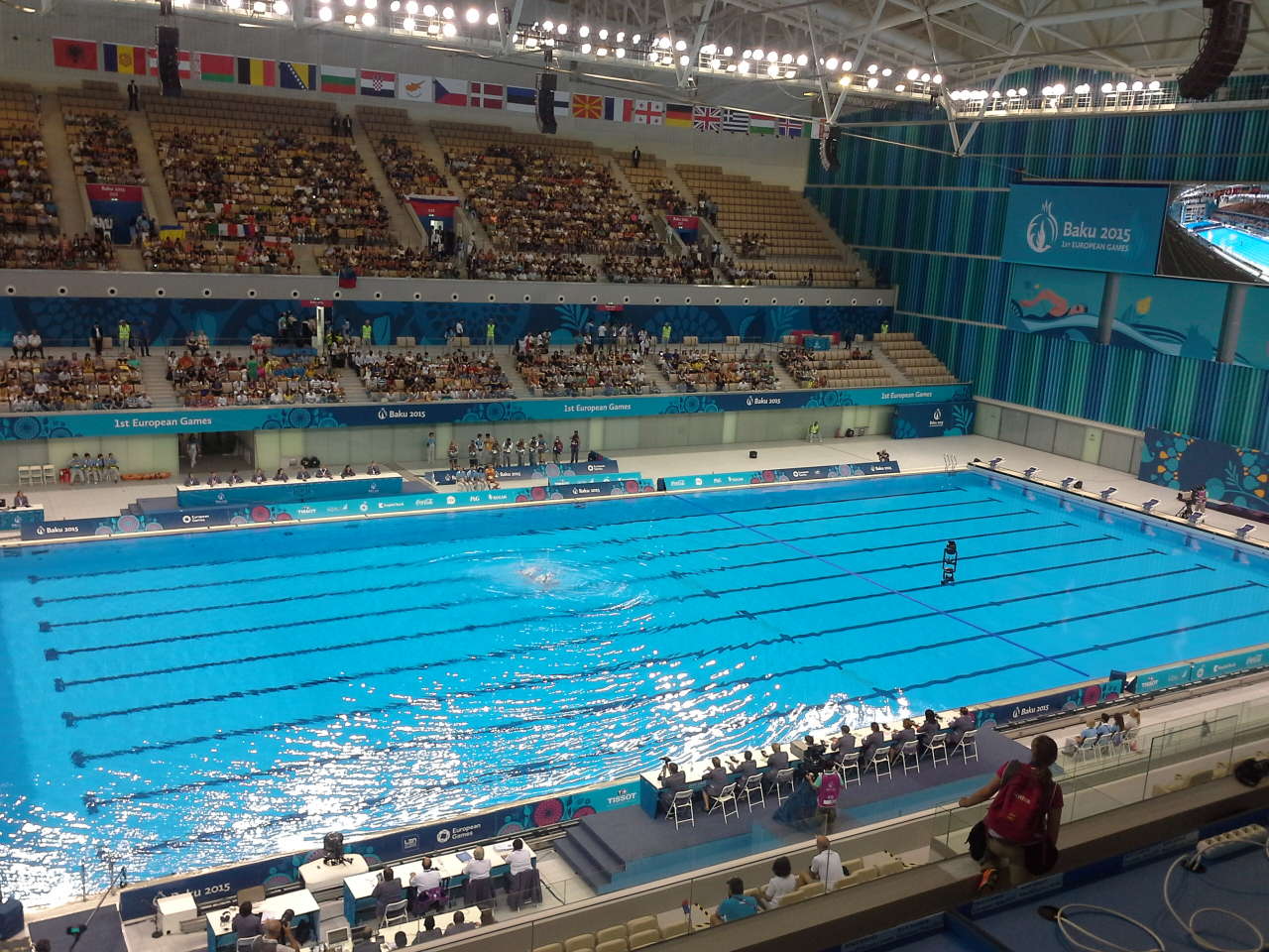 Synchronized swimming finals start within European Games