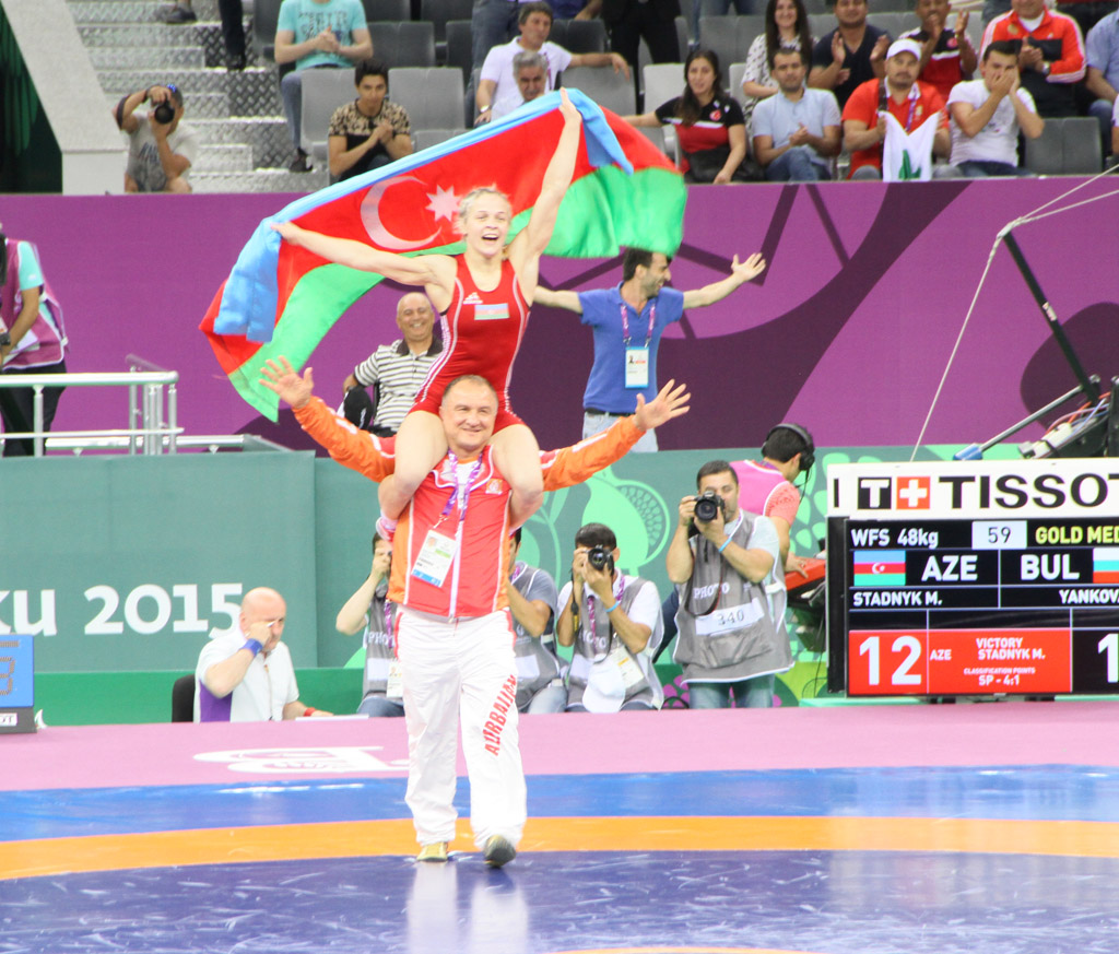 Azerbaijan wins gold medal at Baku 2015
