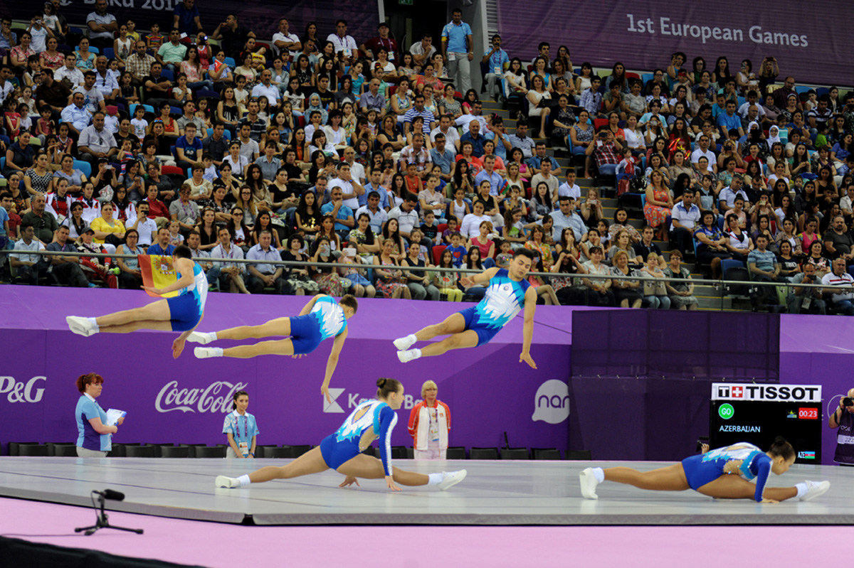 Aerobic gymnastics final starts at Baku 2015