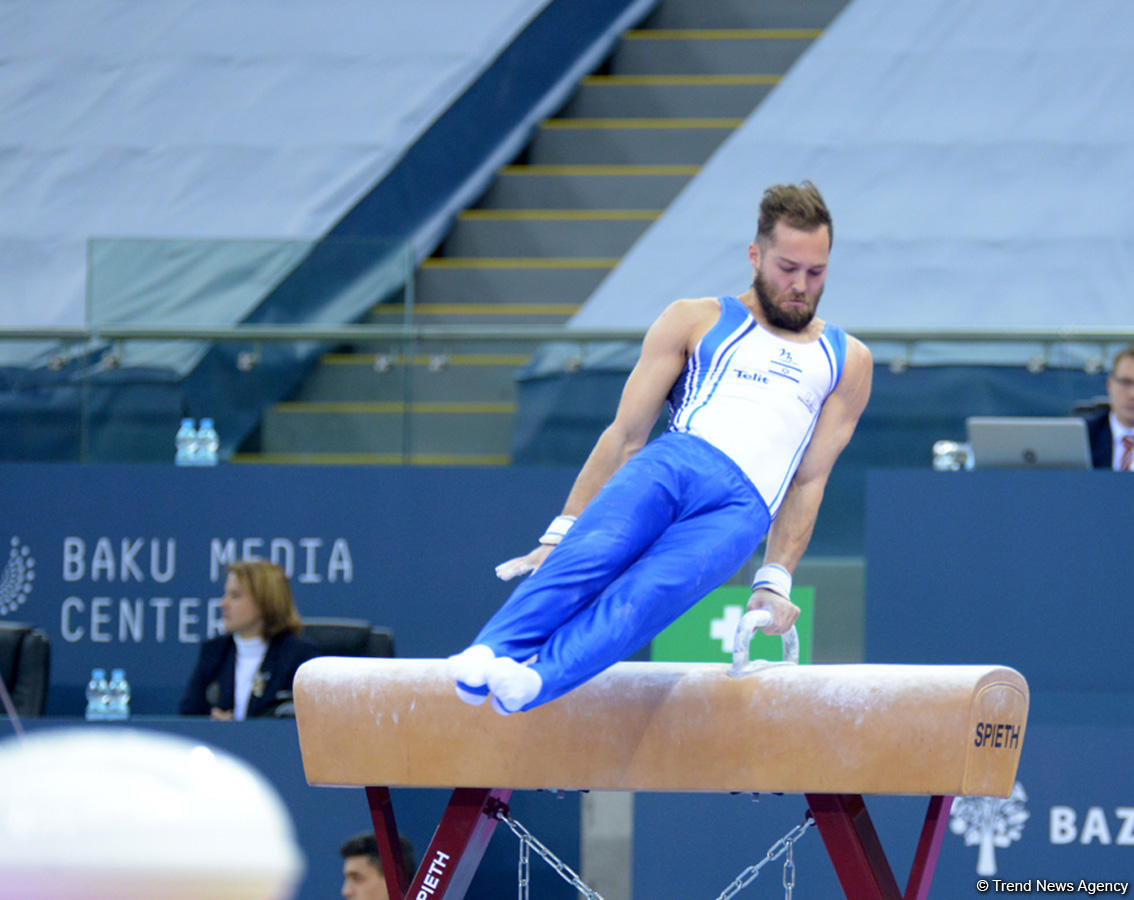 Men’s qualification pommel horse competitions complete at World Challenge Cup